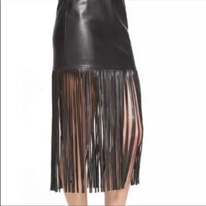Trouve Faux Leather Skirt
